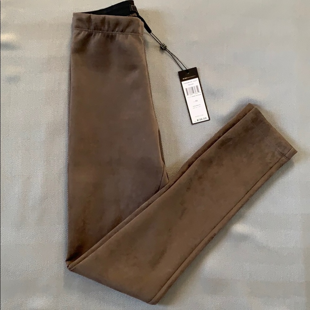 BCBG Faux Suede Leggings Size XS